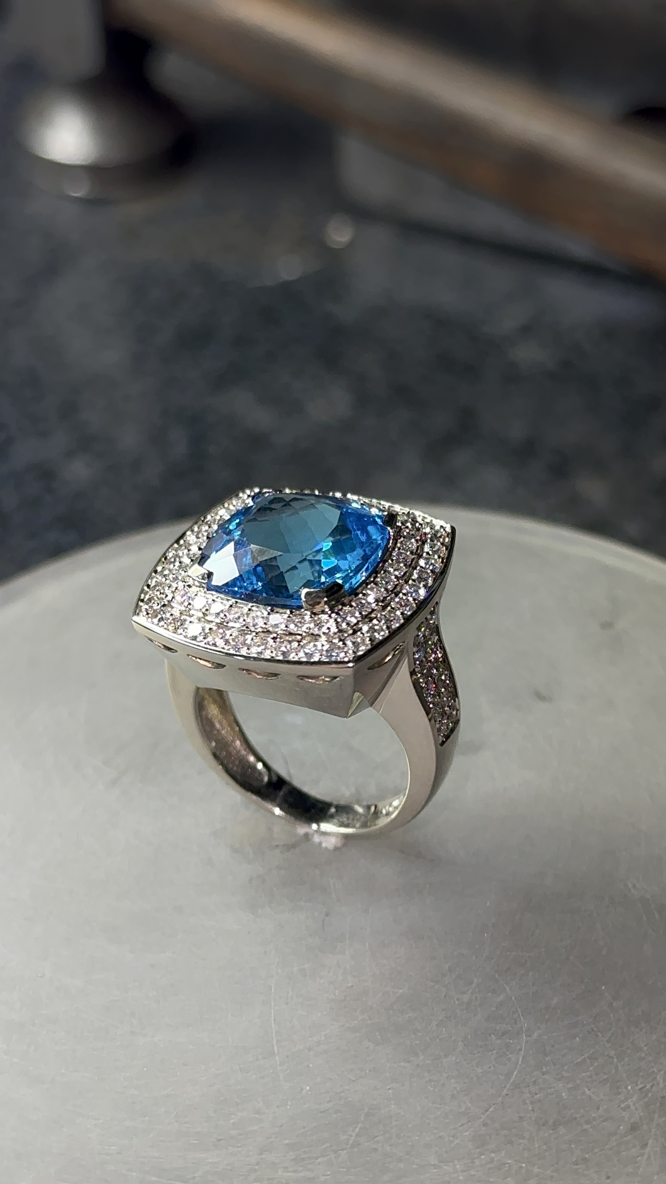 Finished ring from prior jewelry work